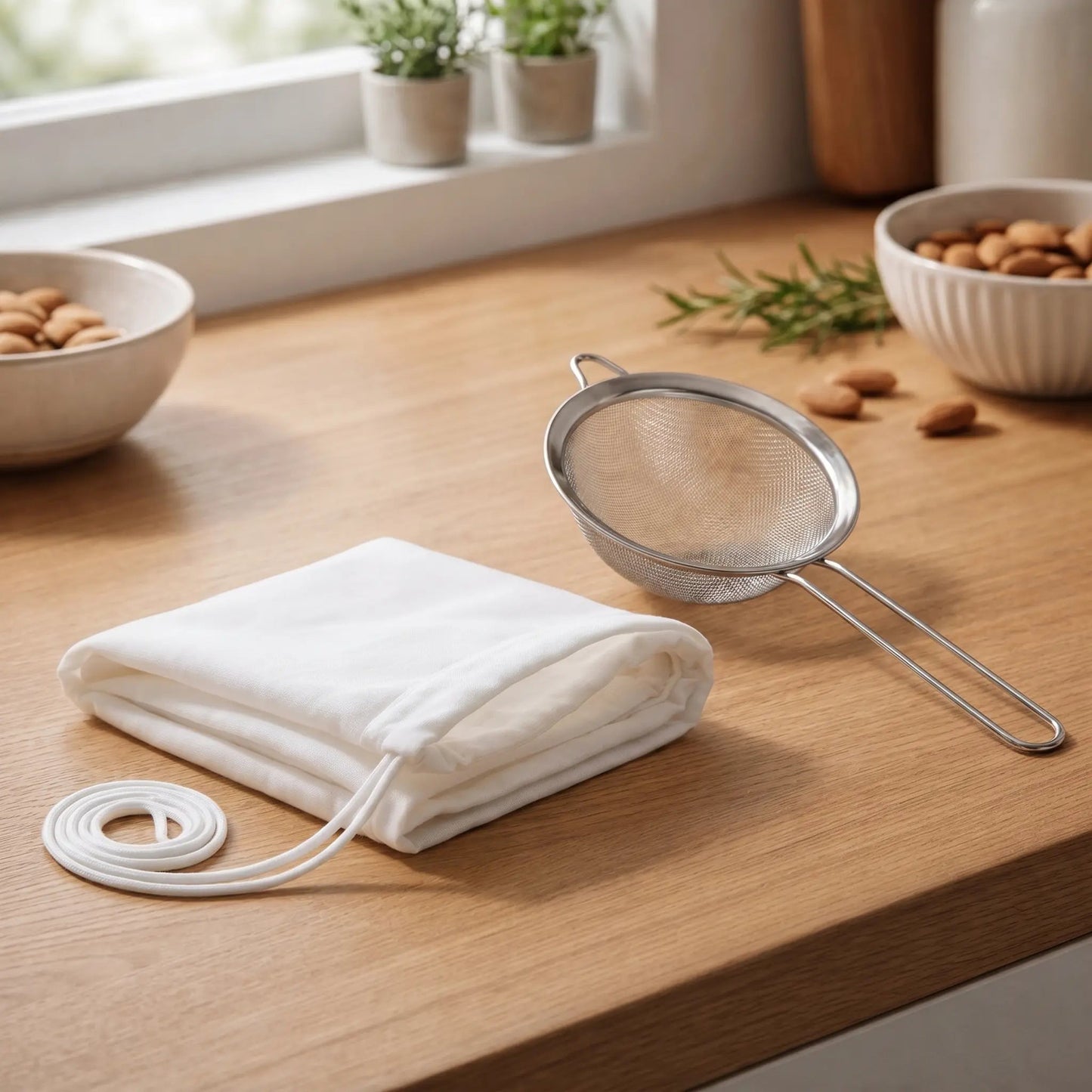 Filter Bag + Steel Strainer