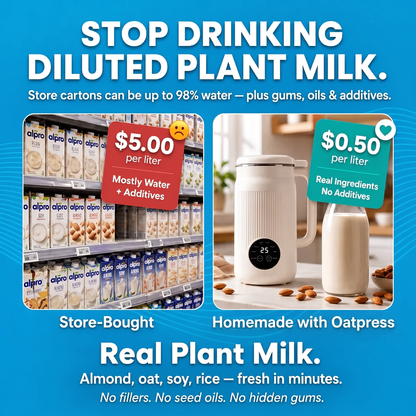 Oatpress – The 8-in-1 Multifunction Nut Milk, Juice Maker And More.